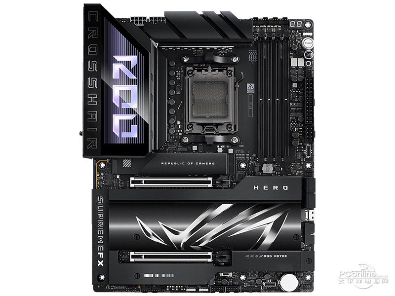 华硕ROG CROSSHAIR X870E HERO 正面