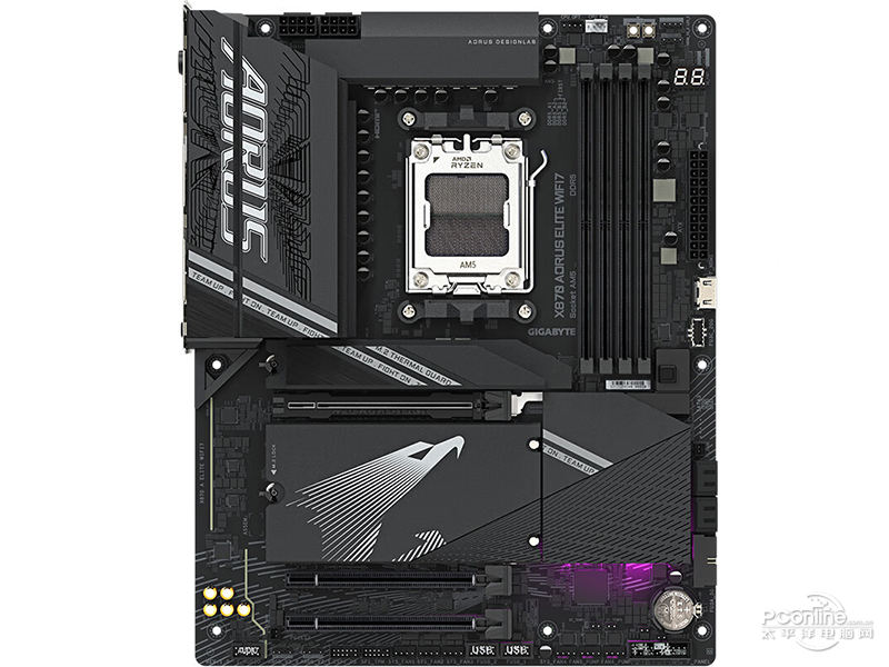 技嘉X870 AORUS ELITE WIFI7 正面