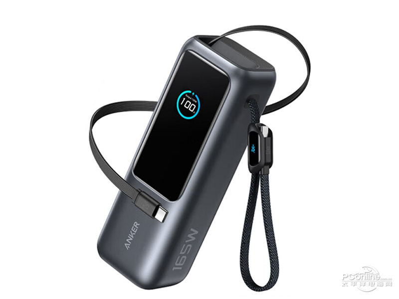 Anker Zolo移动电源(2.5万,165W,自带双线) 正面