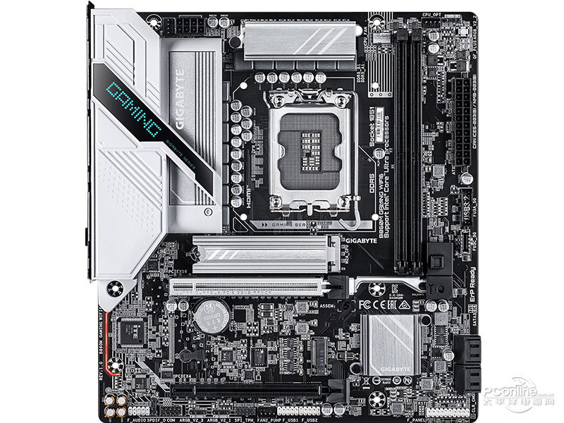 技嘉B860M GAMING WIFI6 DDR5 正面