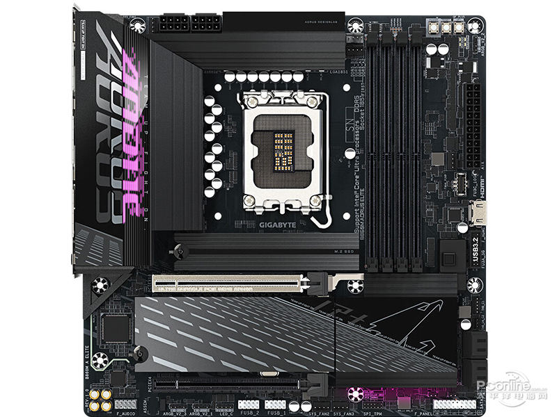 技嘉B860M AORUS ELITE DDR5正面