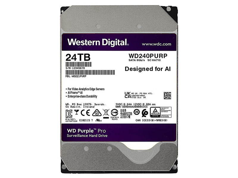 pro 24TB 7200ת 512MB SATAӲ(WD240PURP)ͼ