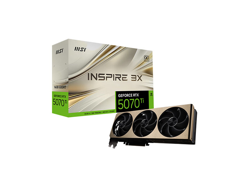 ΢GeForce RTX 5070 Ti 16G INSPIRE 3X OC PLUSͼ