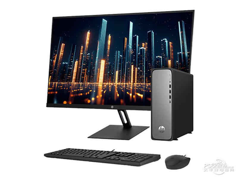 惠普星Desk Slim(i3-14100/16GB/1TB/集显/27英寸) 整体图